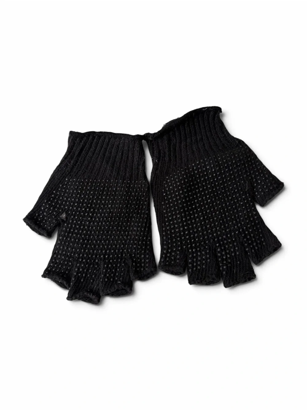 Halloween Skeleton Fingerless Gloves for Kids in Black